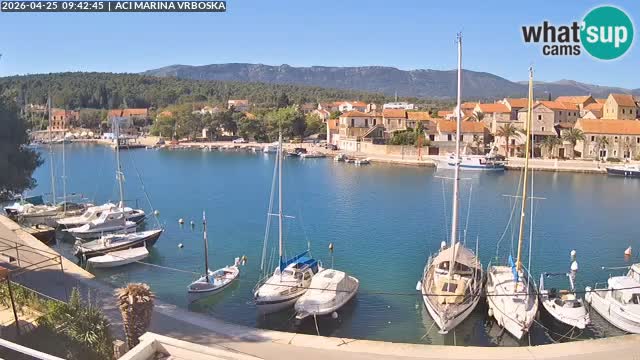 Spletna kamera Vrboska | Otok Hvar | Hrvaška