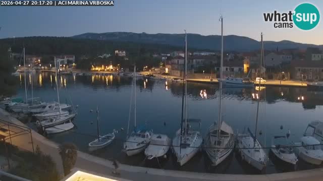 Spletna kamera Vrboska | Otok Hvar | Hrvaška