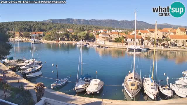 Spletna kamera Vrboska | Otok Hvar | Hrvaška