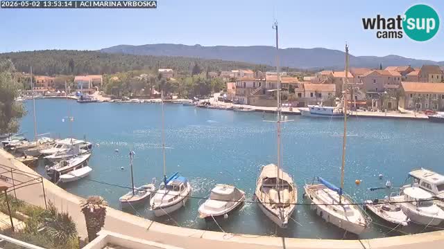 Spletna kamera Vrboska | Otok Hvar | Hrvaška