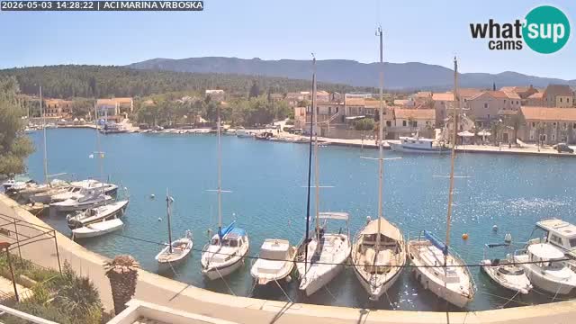 Spletna kamera Vrboska | Otok Hvar | Hrvaška