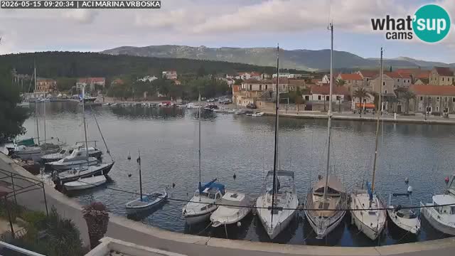 Spletna kamera Vrboska | Otok Hvar | Hrvaška