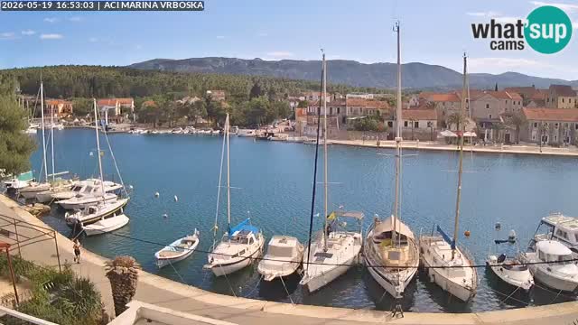 Spletna kamera Vrboska | Otok Hvar | Hrvaška