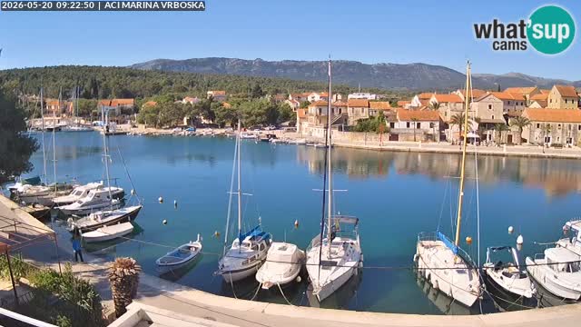 Spletna kamera Vrboska | Otok Hvar | Hrvaška