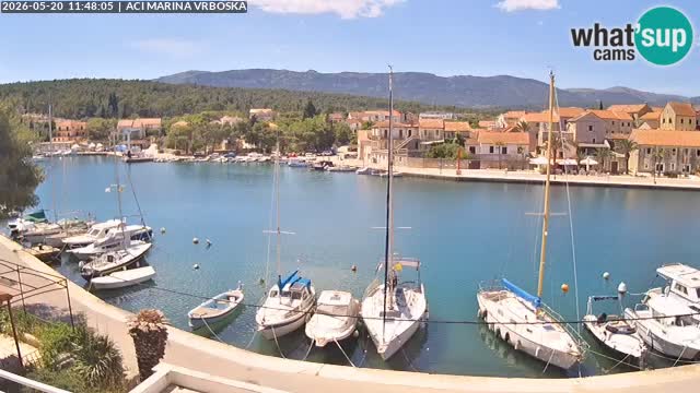 Spletna kamera Vrboska | Otok Hvar | Hrvaška