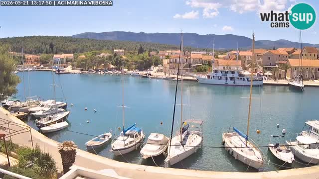 Spletna kamera Vrboska | Otok Hvar | Hrvaška