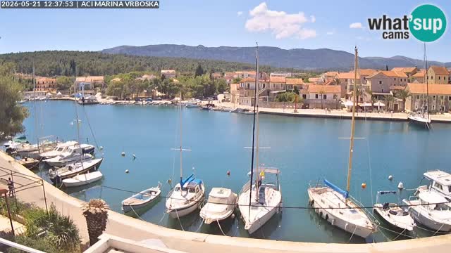 Spletna kamera Vrboska | Otok Hvar | Hrvaška