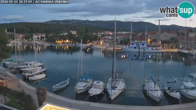 Spletna kamera Vrboska | Otok Hvar | Hrvaška