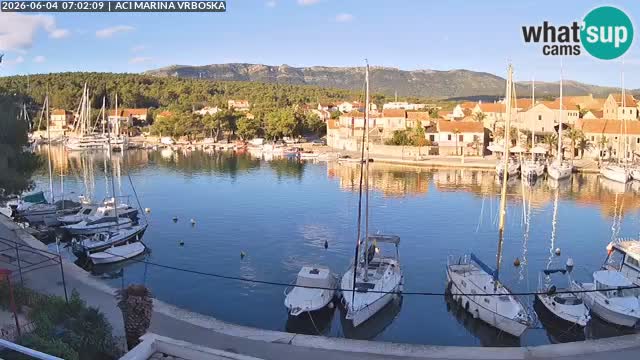 Spletna kamera Vrboska | Otok Hvar | Hrvaška
