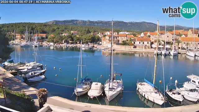 Spletna kamera Vrboska | Otok Hvar | Hrvaška