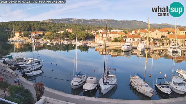 Spletna kamera Vrboska | Otok Hvar | Hrvaška