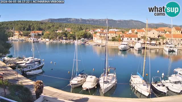 Spletna kamera Vrboska | Otok Hvar | Hrvaška