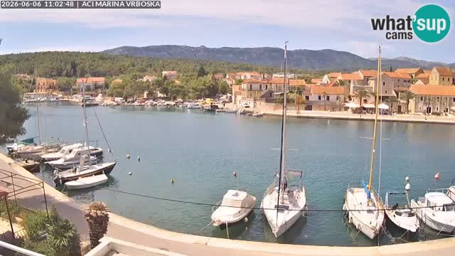 Spletna kamera Vrboska | Otok Hvar | Hrvaška