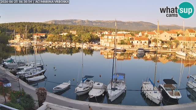 Spletna kamera Vrboska | Otok Hvar | Hrvaška