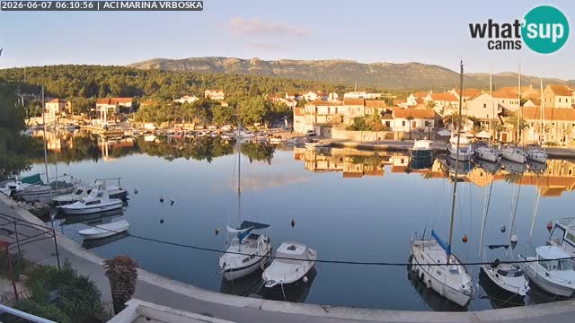 Spletna kamera Vrboska | Otok Hvar | Hrvaška