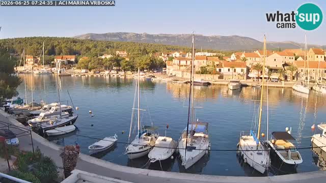 Spletna kamera Vrboska | Otok Hvar | Hrvaška
