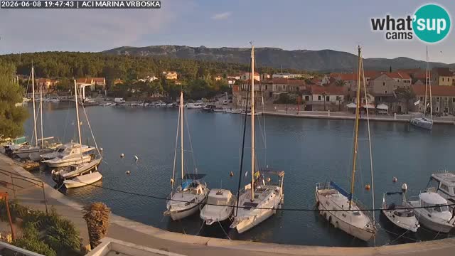 Spletna kamera Vrboska | Otok Hvar | Hrvaška
