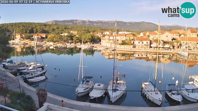 Spletna kamera Vrboska | Otok Hvar | Hrvaška