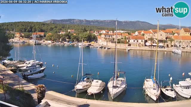 Spletna kamera Vrboska | Otok Hvar | Hrvaška