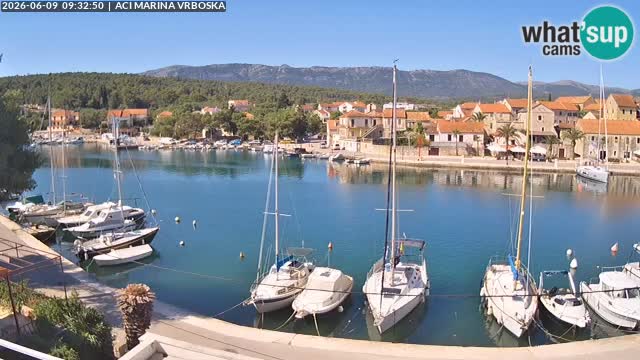 Spletna kamera Vrboska | Otok Hvar | Hrvaška