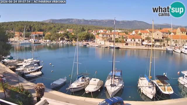 Spletna kamera Vrboska | Otok Hvar | Hrvaška