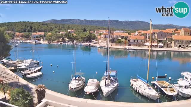 Spletna kamera Vrboska | Otok Hvar | Hrvaška