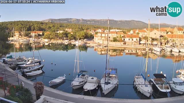 Spletna kamera Vrboska | Otok Hvar | Hrvaška