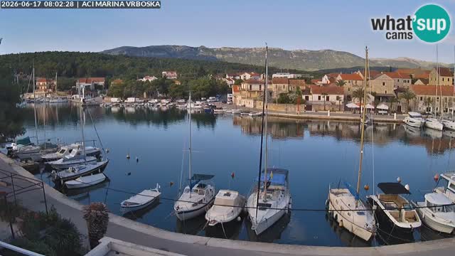 Spletna kamera Vrboska | Otok Hvar | Hrvaška