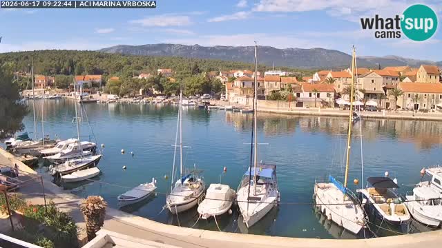 Spletna kamera Vrboska | Otok Hvar | Hrvaška