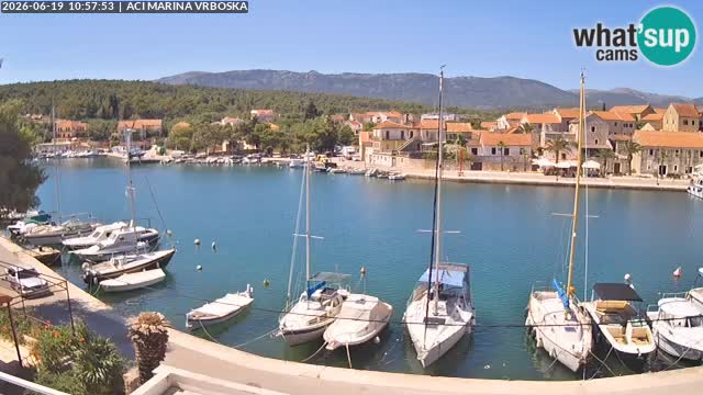 Spletna kamera Vrboska | Otok Hvar | Hrvaška