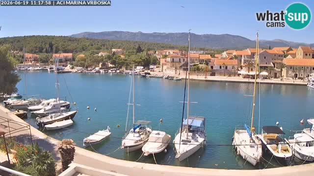 Spletna kamera Vrboska | Otok Hvar | Hrvaška