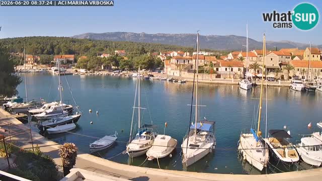 Spletna kamera Vrboska | Otok Hvar | Hrvaška