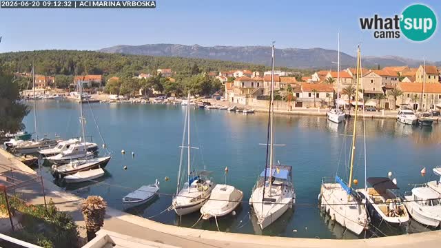 Spletna kamera Vrboska | Otok Hvar | Hrvaška