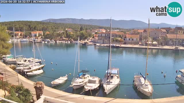 Spletna kamera Vrboska | Otok Hvar | Hrvaška