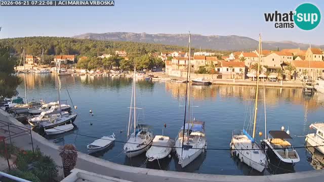 Spletna kamera Vrboska | Otok Hvar | Hrvaška