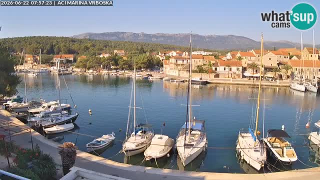 Spletna kamera Vrboska | Otok Hvar | Hrvaška