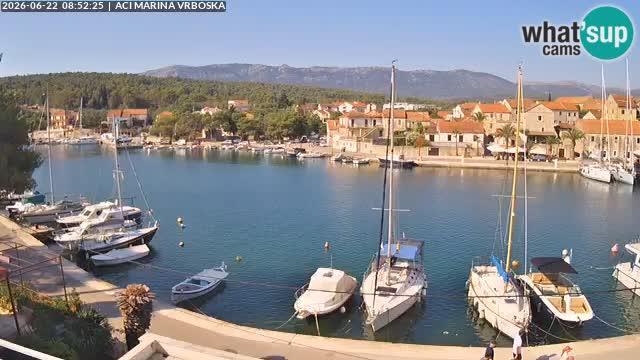 Spletna kamera Vrboska | Otok Hvar | Hrvaška