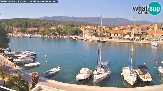 Spletna kamera Vrboska | Otok Hvar | Hrvaška