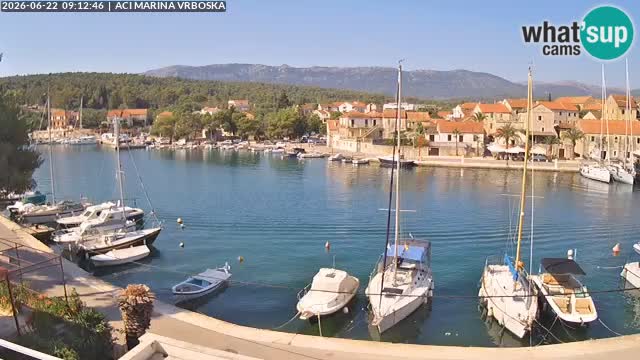 Spletna kamera Vrboska | Otok Hvar | Hrvaška