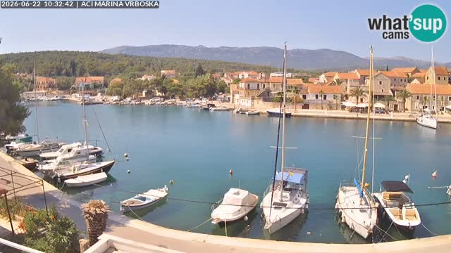 Spletna kamera Vrboska | Otok Hvar | Hrvaška
