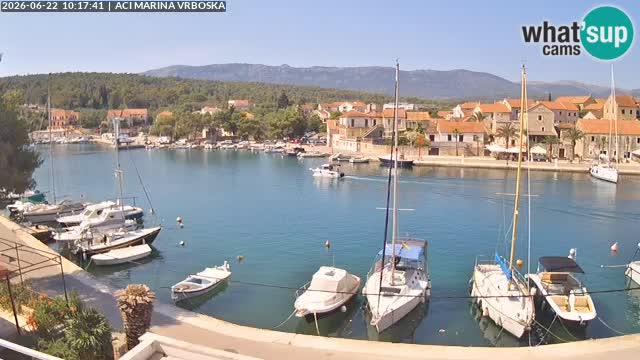 Spletna kamera Vrboska | Otok Hvar | Hrvaška