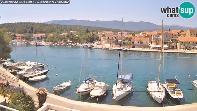 Spletna kamera Vrboska | Otok Hvar | Hrvaška