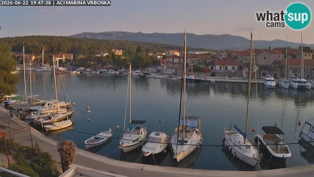 Spletna kamera Vrboska | Otok Hvar | Hrvaška