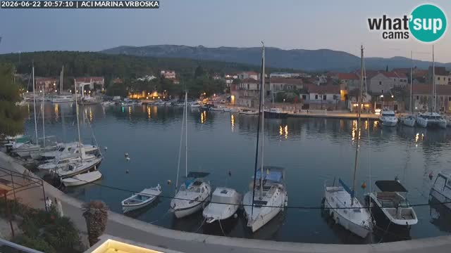 Spletna kamera Vrboska | Otok Hvar | Hrvaška