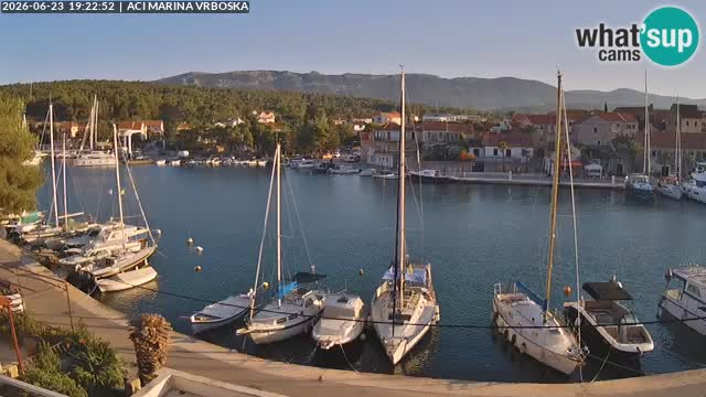 Spletna kamera Vrboska | Otok Hvar | Hrvaška