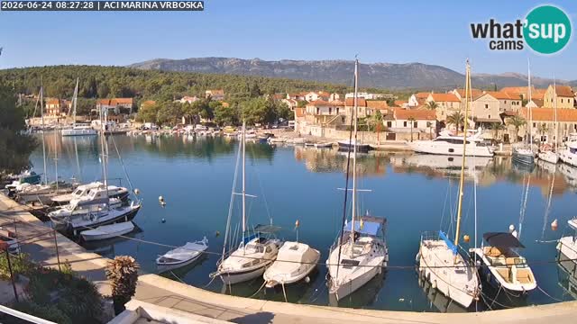 Spletna kamera Vrboska | Otok Hvar | Hrvaška