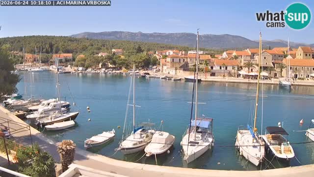 Spletna kamera Vrboska | Otok Hvar | Hrvaška