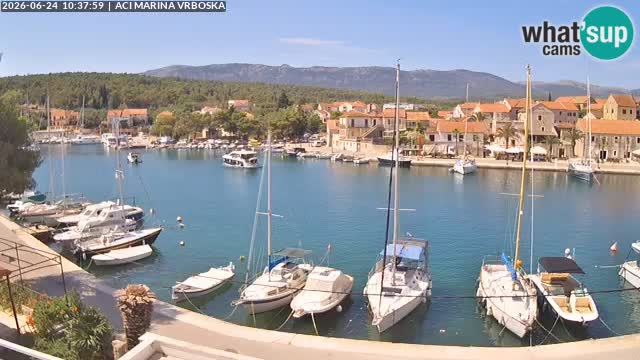 Spletna kamera Vrboska | Otok Hvar | Hrvaška