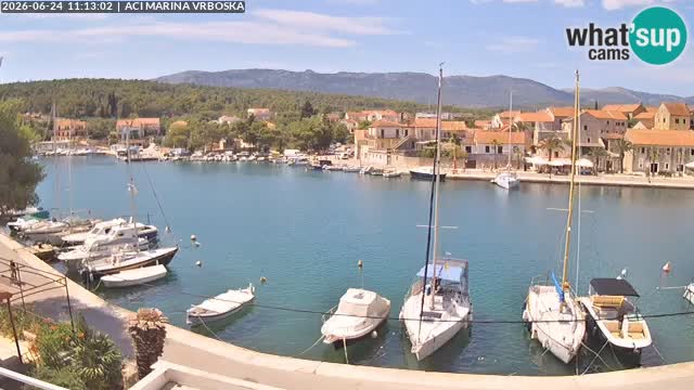 Spletna kamera Vrboska | Otok Hvar | Hrvaška