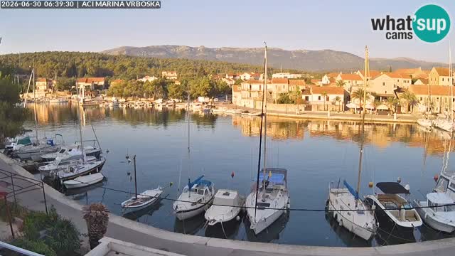 Spletna kamera Vrboska | Otok Hvar | Hrvaška